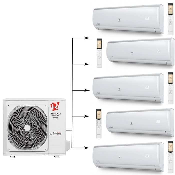 ������� ���� ������ �����-������� �� 5 ������ Royal Clima 5RFM-42HN/RCI-TM09HN*5��