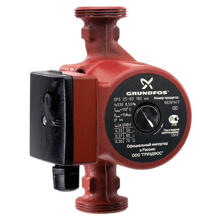 ����� ��� ��������� Grundfos UPS25-60 180 1x230V 50Hz 9H RU