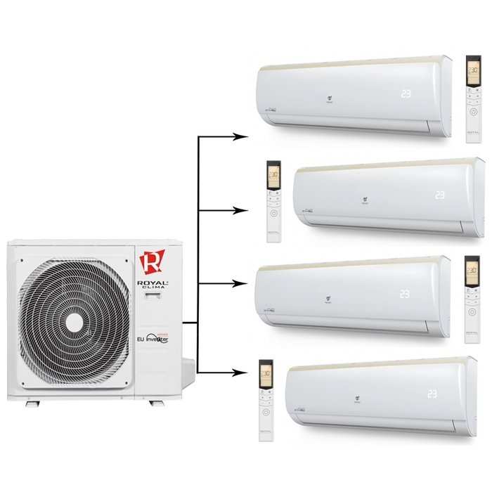 ������� ���� ������ �����-������� �� 4 ������� Royal Clima 4RFM-36HN/RCI-TGM09HN*4��
