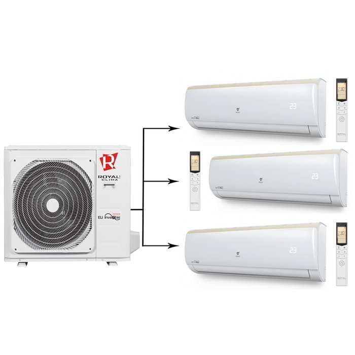 ������� ���� ������ �����-������� �� 3 ������� Royal Clima 3RFM-21HN/RCI-TGM09HN*3��