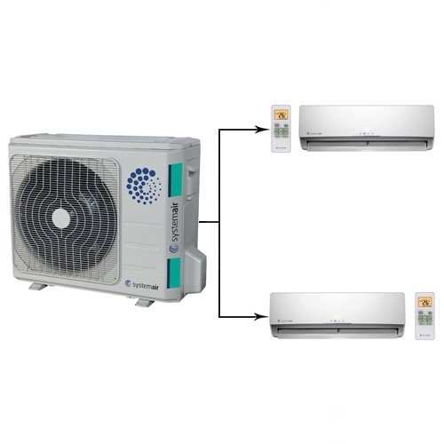 ������� ���� ������ �����-������� �� 2 ������� Systemair SYSPLIT MULTI2 18 EVO HP Q/SYSPLIT WALL SMART 12 EVO HP Q*2��
