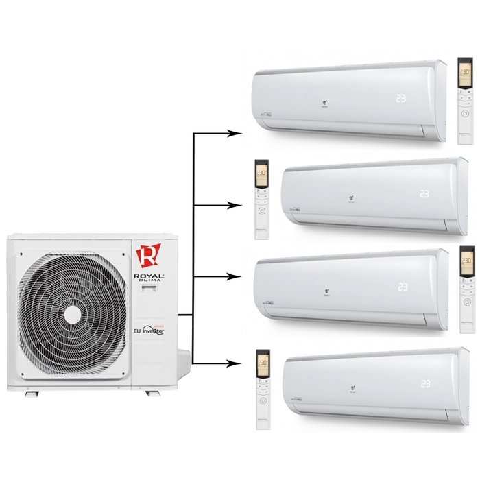 ������� ���� ������ �����-������� �� 4 ������� Royal Clima 4RFM-36HN/RCI-TM09HN*4��